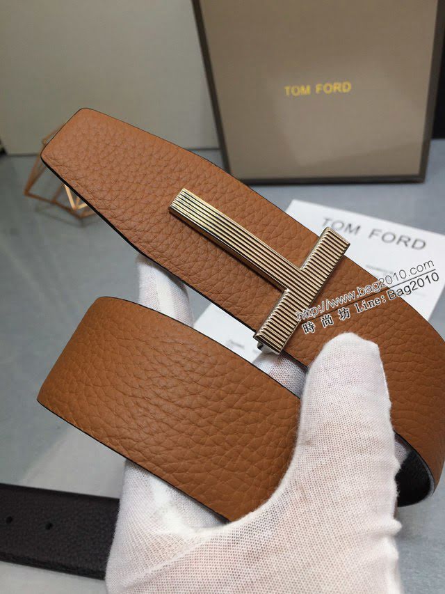 TOM FORD商務男士皮帶 湯姆福特雙面小牛皮腰帶  jjp1878